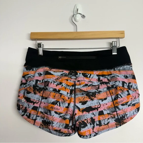 Lululemon Speed Up Short *2.5" Inversion Multi / Black Size 4 - Picture 2 of 6